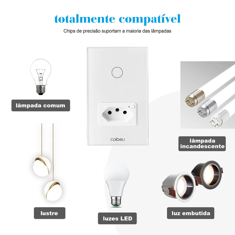 alexa, painéis de parede, tomada inteligente wifi, interruptor inteligente, tuya, plug, tomada usb, extensão de tomada, do brasil